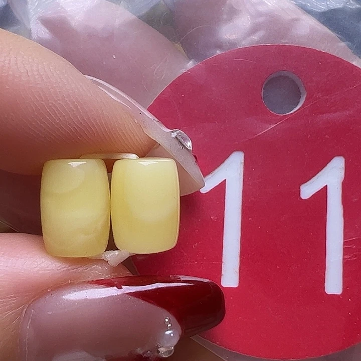 蜜蜡未镶嵌珠宝奇石6.5mm桶珠