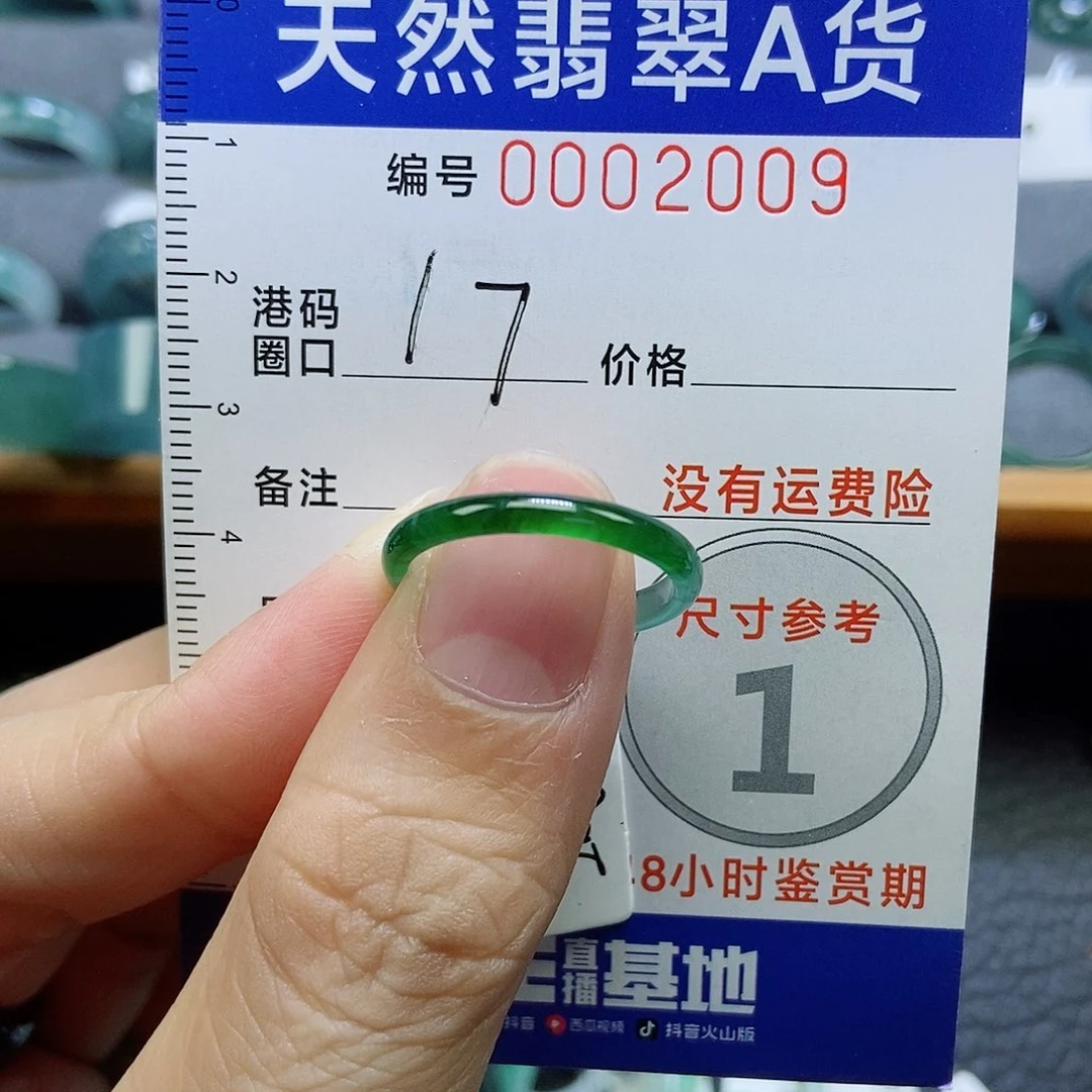 翡翠未镶嵌戒指天然