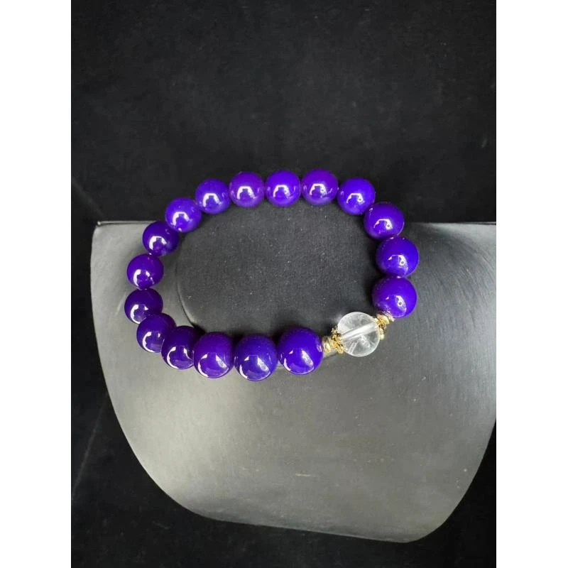 晶莹剔透-精美绝伦-高雅华贵-玛瑙紫手串