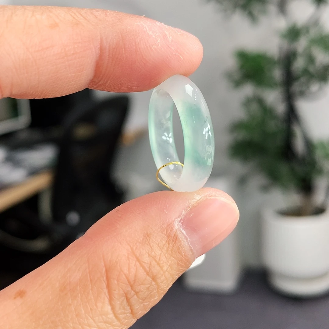 翡翠未镶嵌戒指10号