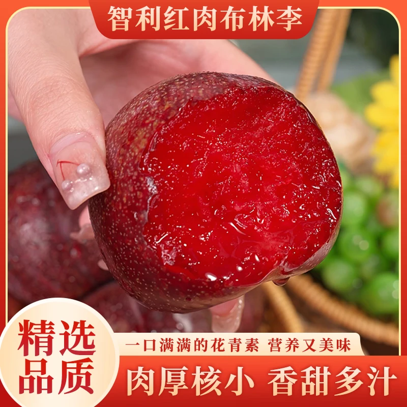 智利红肉布林李恐龙蛋李子胭脂女王李凤凰李子新鲜水果红肉2斤起