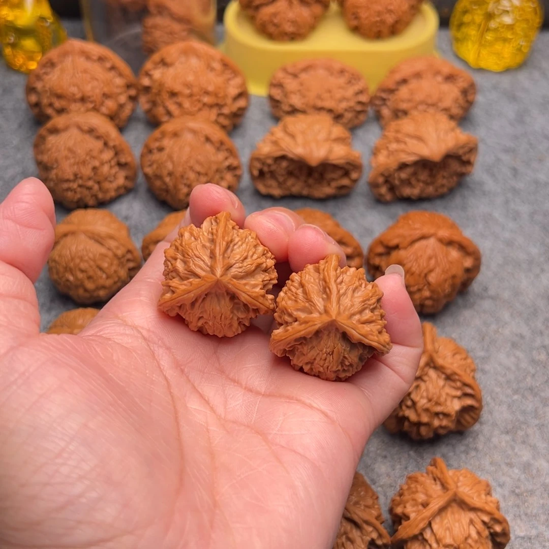 文玩核桃把件用****8精品盘山三棱33全品