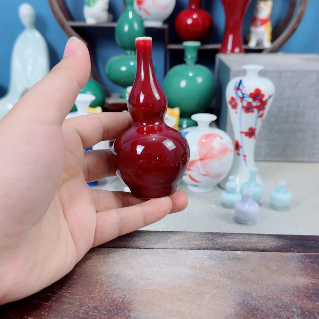 陶瓷手工小花器摆件