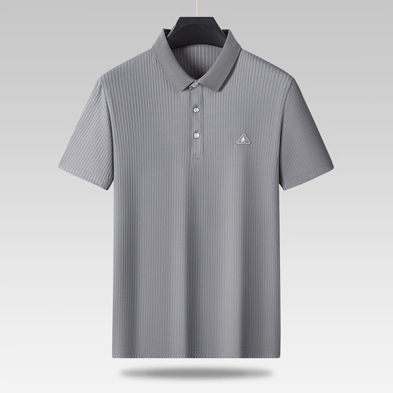 短袖夏季Polo衫夏季宽松POLO衫纯色半袖 男士休闲速干翻领2393