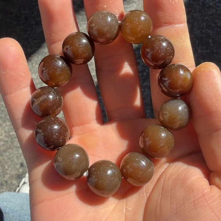 玛瑙/玉髓合金颈饰