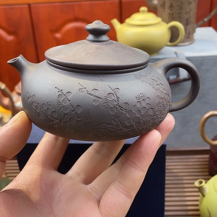 紫砂茶壶处理一把