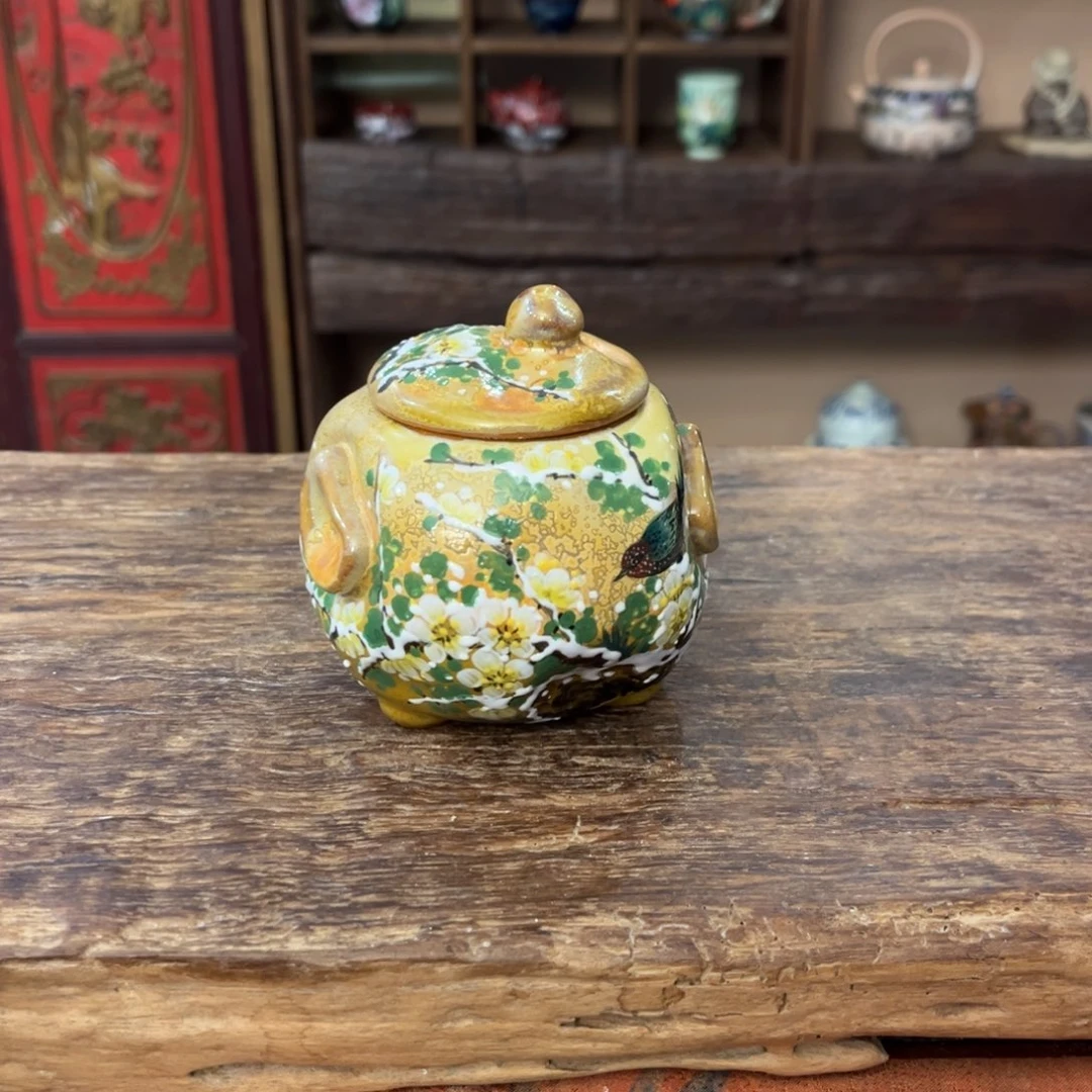 柴烧手工手绘陶瓷