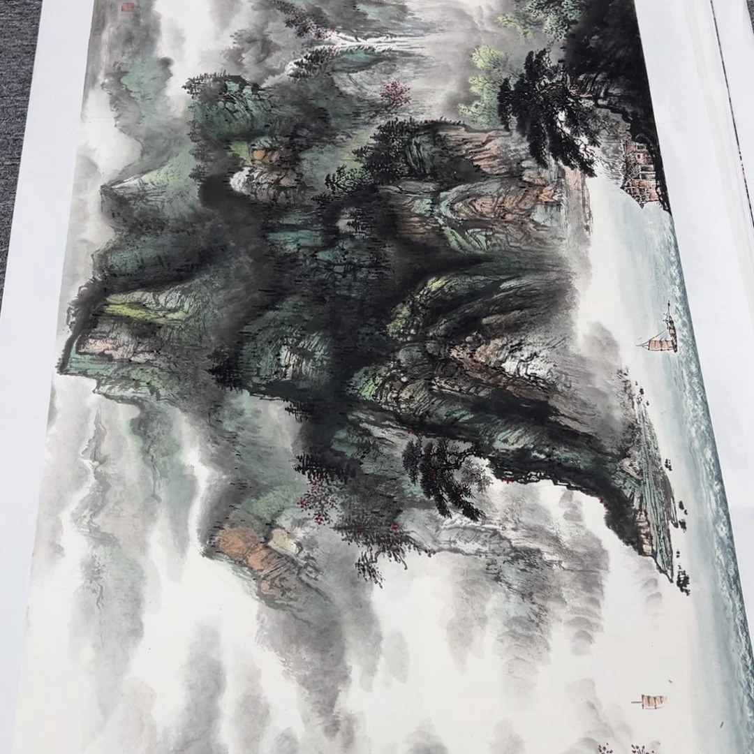 不***生国画绘画作品多次参加全国