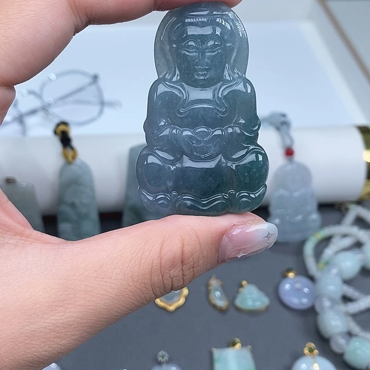 翡翠未镶嵌颈饰12345678