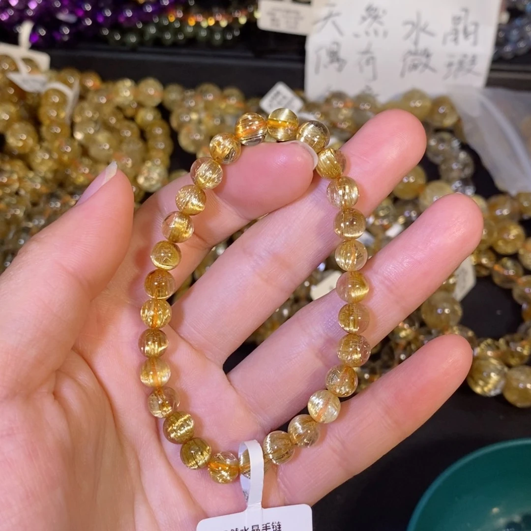 水晶手链未镶嵌@***@手链6.8mm