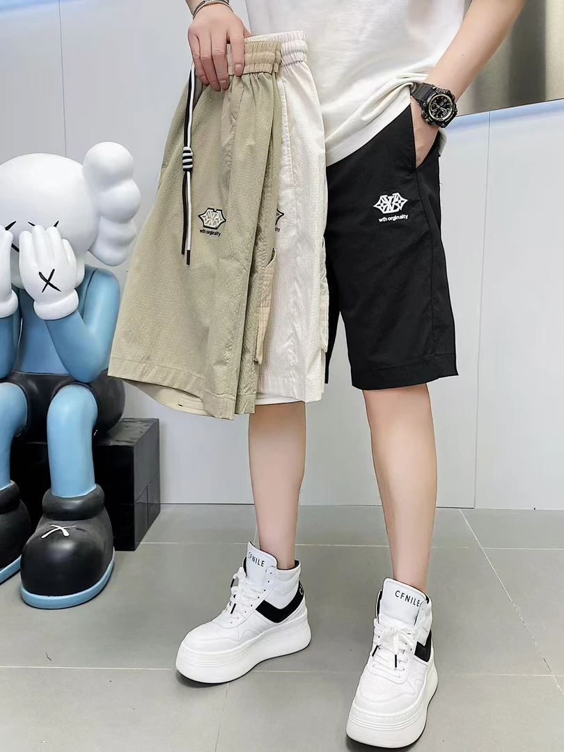 【唠叨哥】夏季新品薄款吸汗微弹力速干运动五分短裤6603