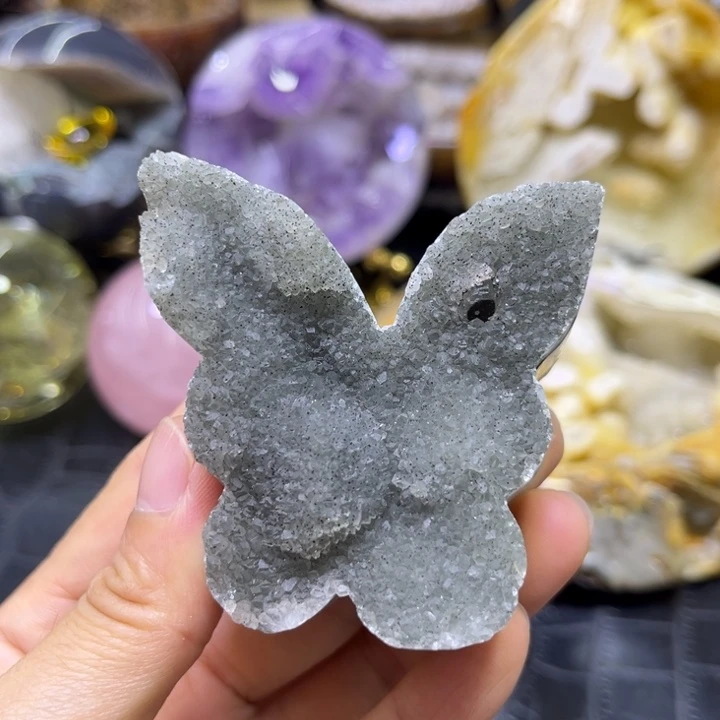 未镶嵌发饰水晶绿晶蝴蝶