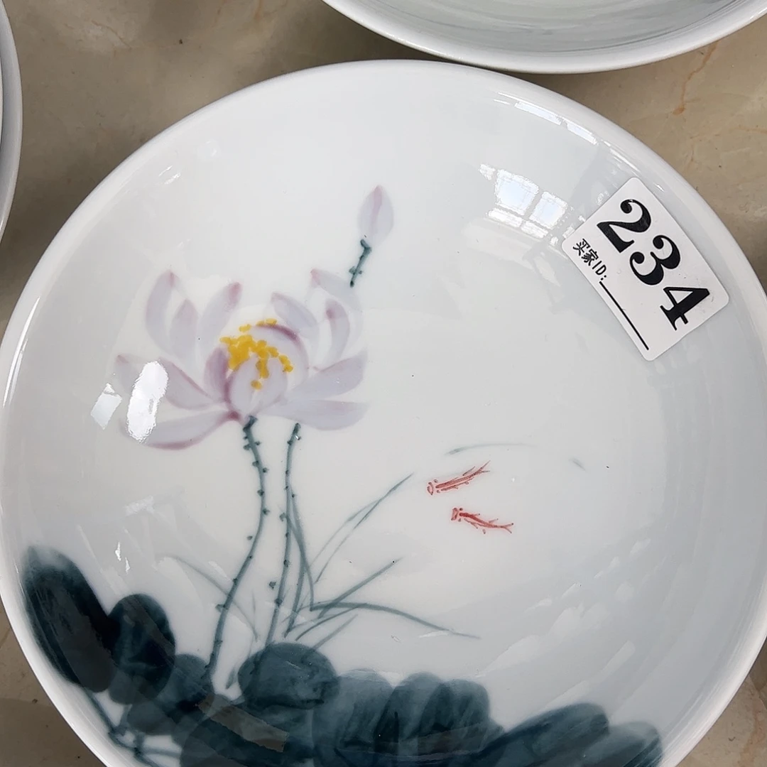瓷片景德镇陶瓷手工手绘制作