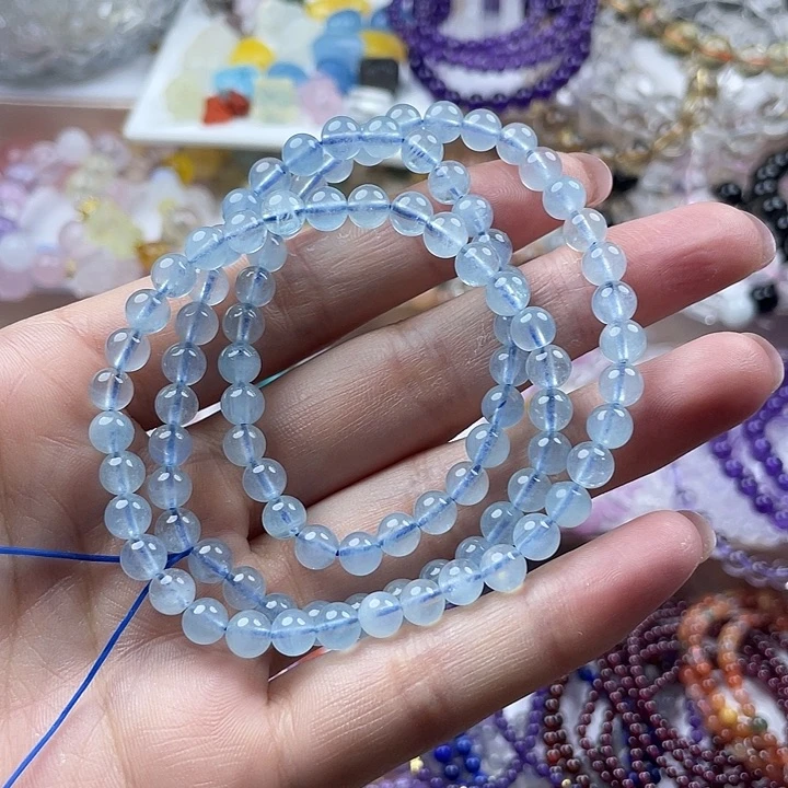 未镶嵌手链烟晶海蓝宝