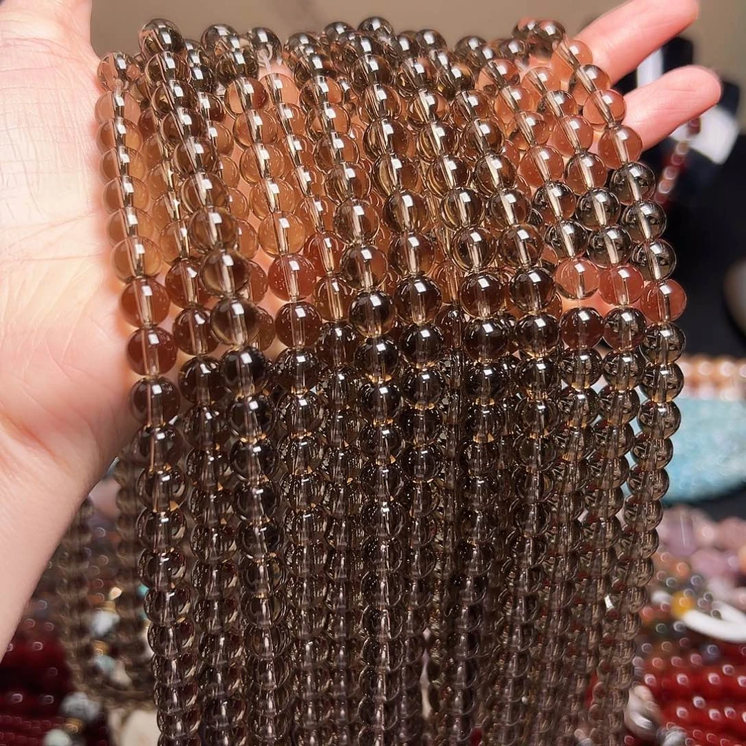 玛瑙/玉髓足银镶嵌珠宝半成品E276茶晶8/3条的价格