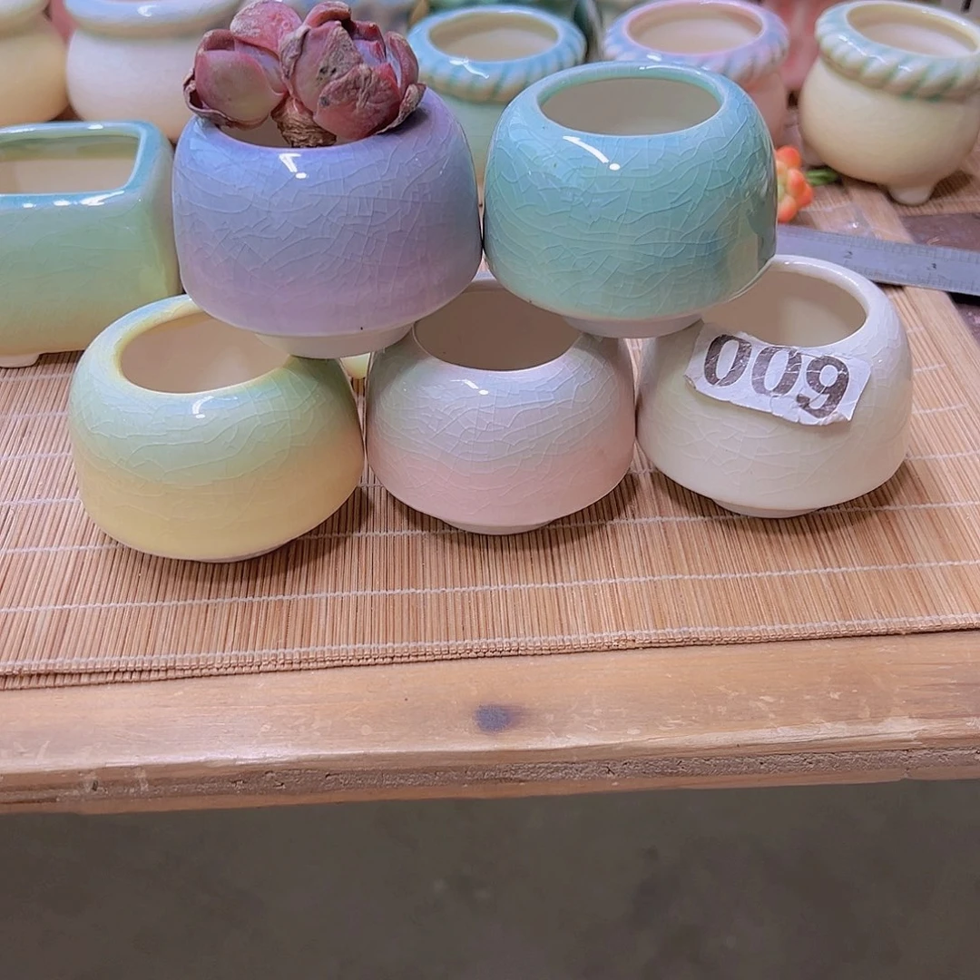 红陶陶瓷花盆当场满12包邮