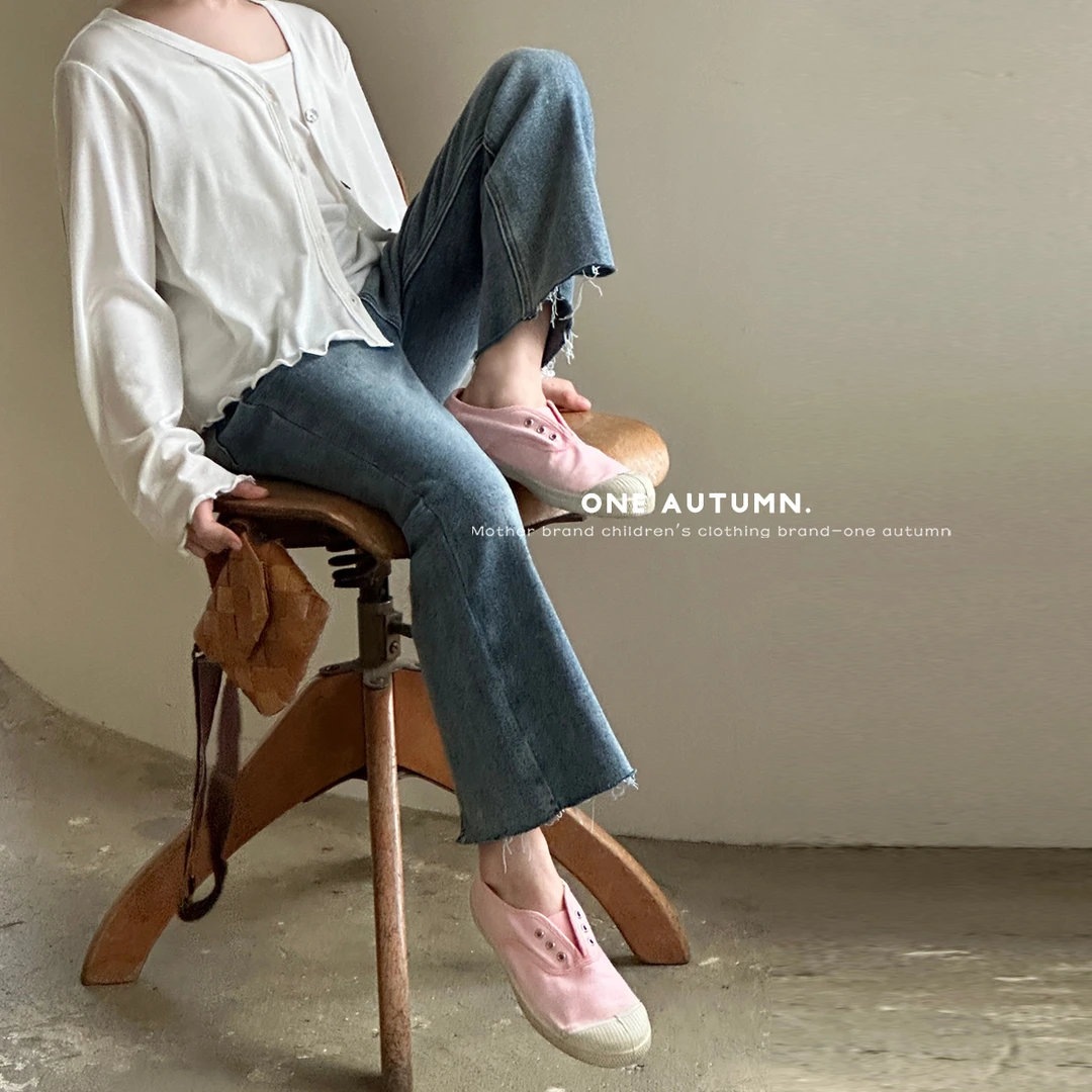 现货「壹秋.ONE AUTUMN」【C位牛仔】弹力显瘦牛仔裤女童春【QA241521】