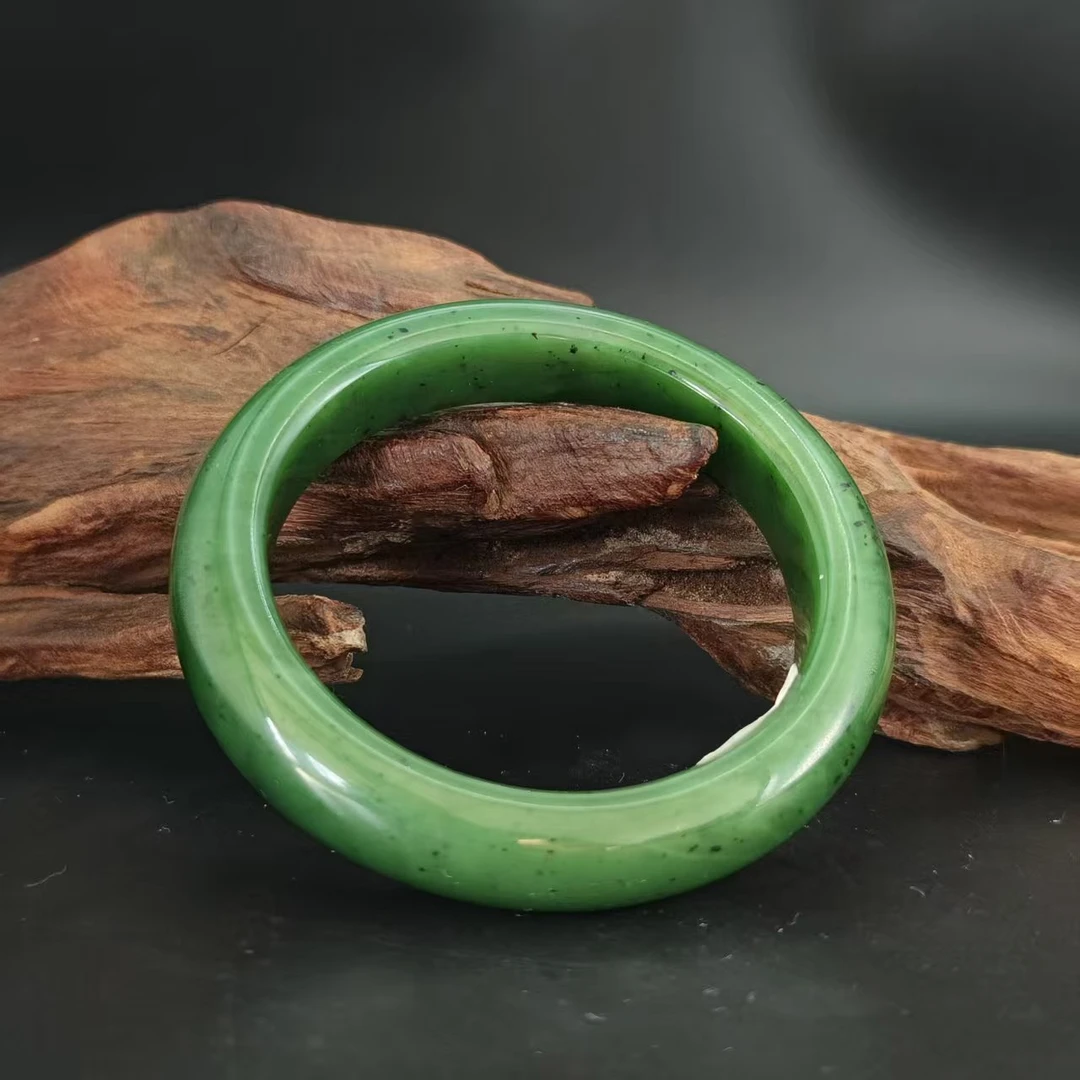 Q和田玉碧玉手镯（卡62）0043