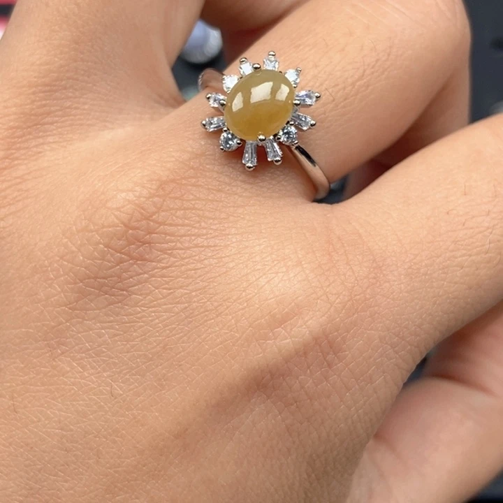 翡翠未镶嵌戒指戒指