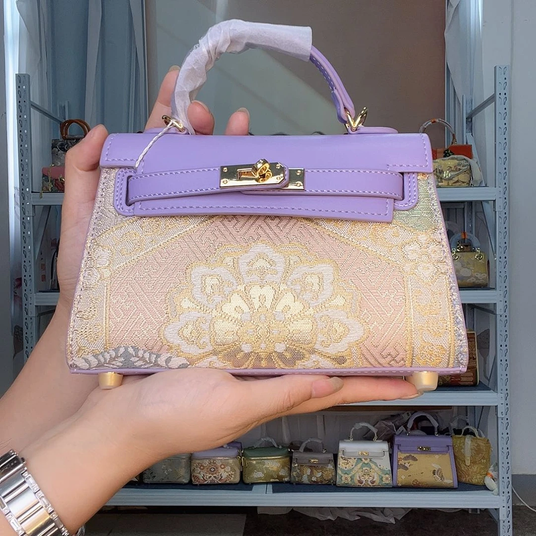 织物桑蚕丝非遗唐锦小凯莉