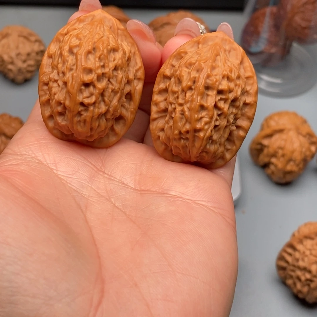 把件文玩核桃30野生鸡心