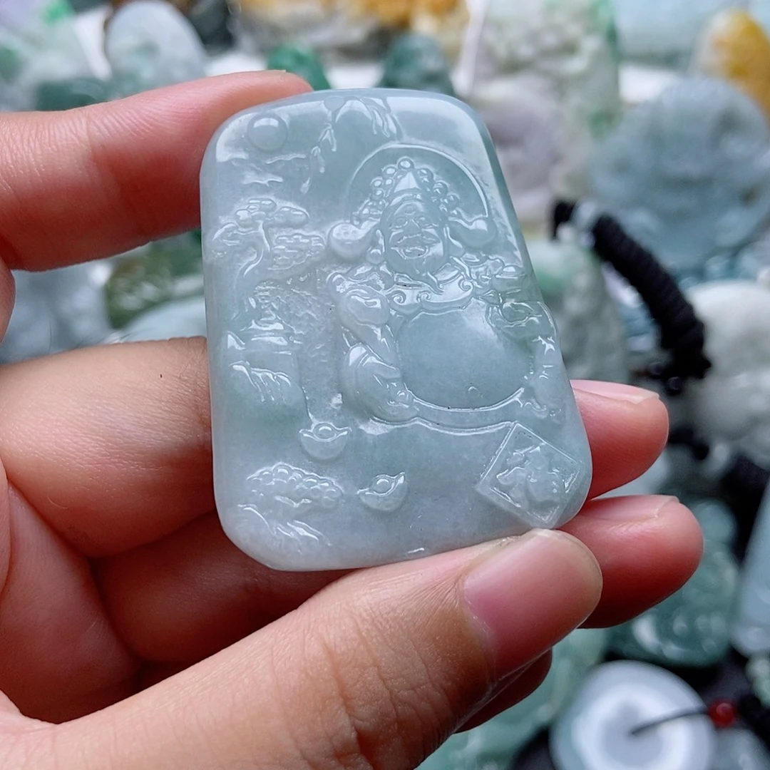 翡翠未镶嵌吊坠(不含链)1