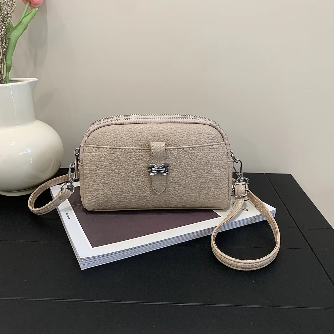 耐刮拉链拉链暗袋简约风斜挎包休闲手机包斜跨包百搭女士