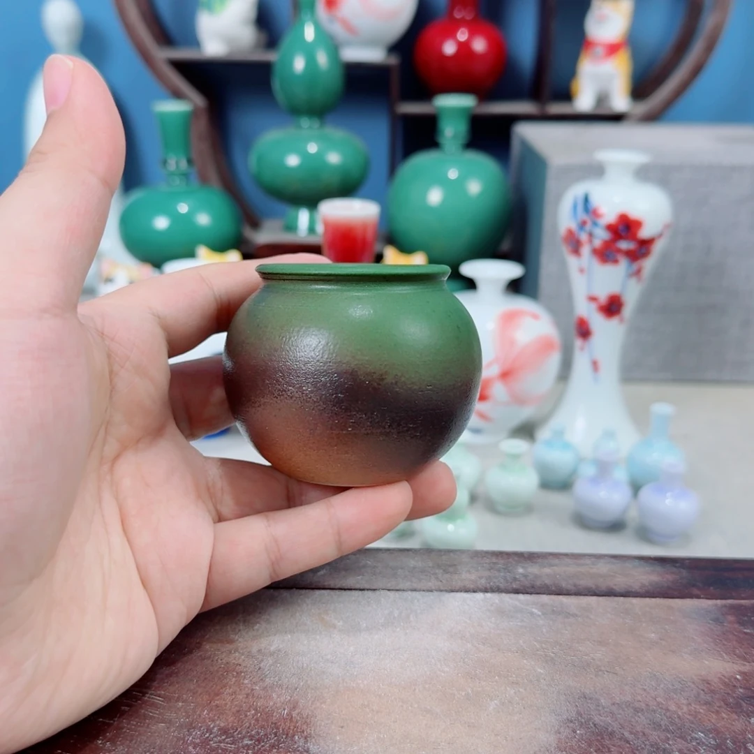 陶瓷手工小花器摆件