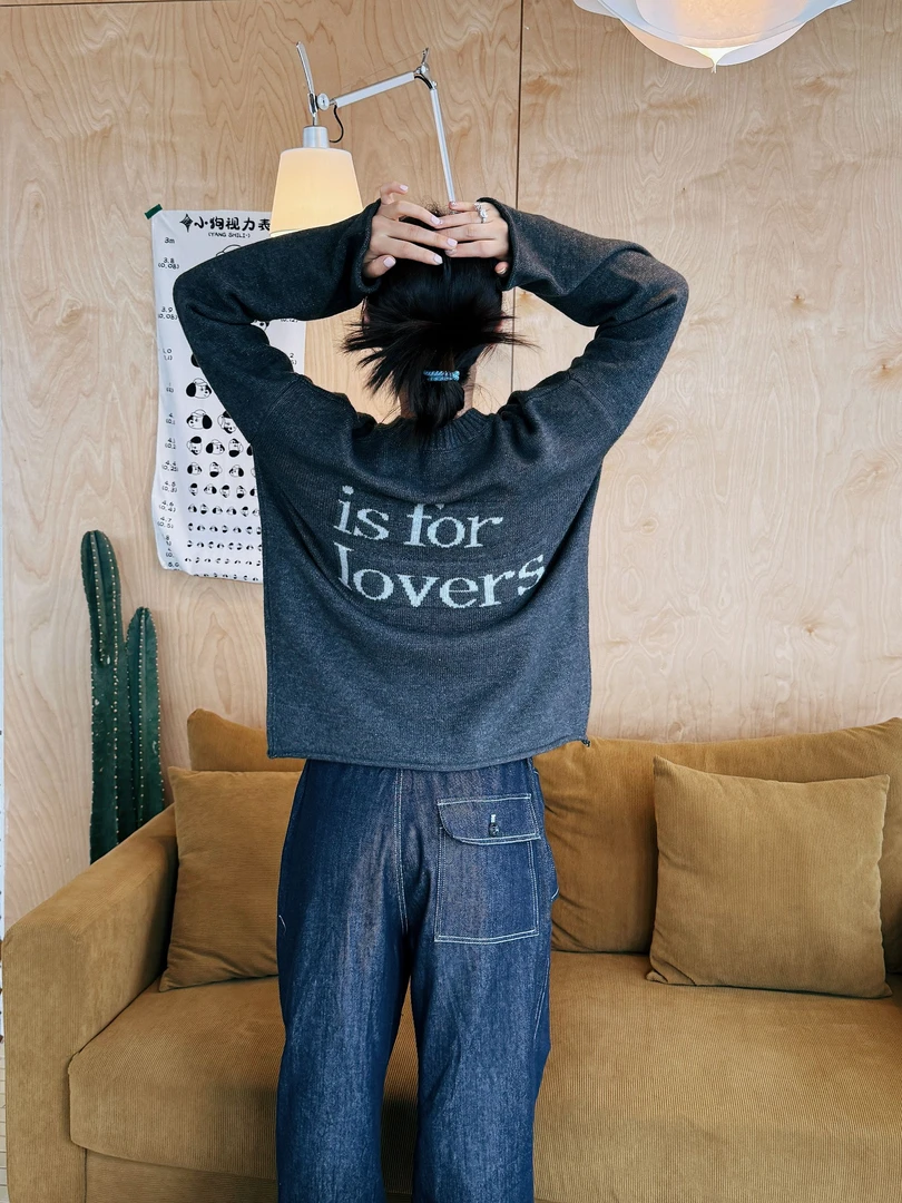 SEVENFUOO-【后背字母】毛衣