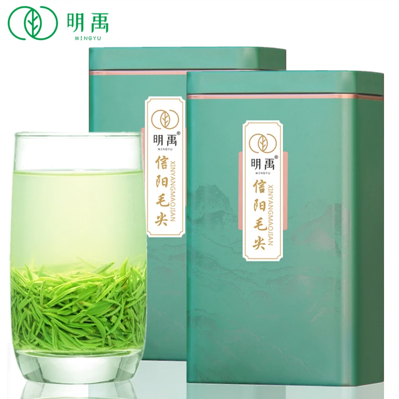 明禹信阳毛尖茶雨前嫩芽叶2025新茶叶绿茶250g罐装好茶口感浓郁