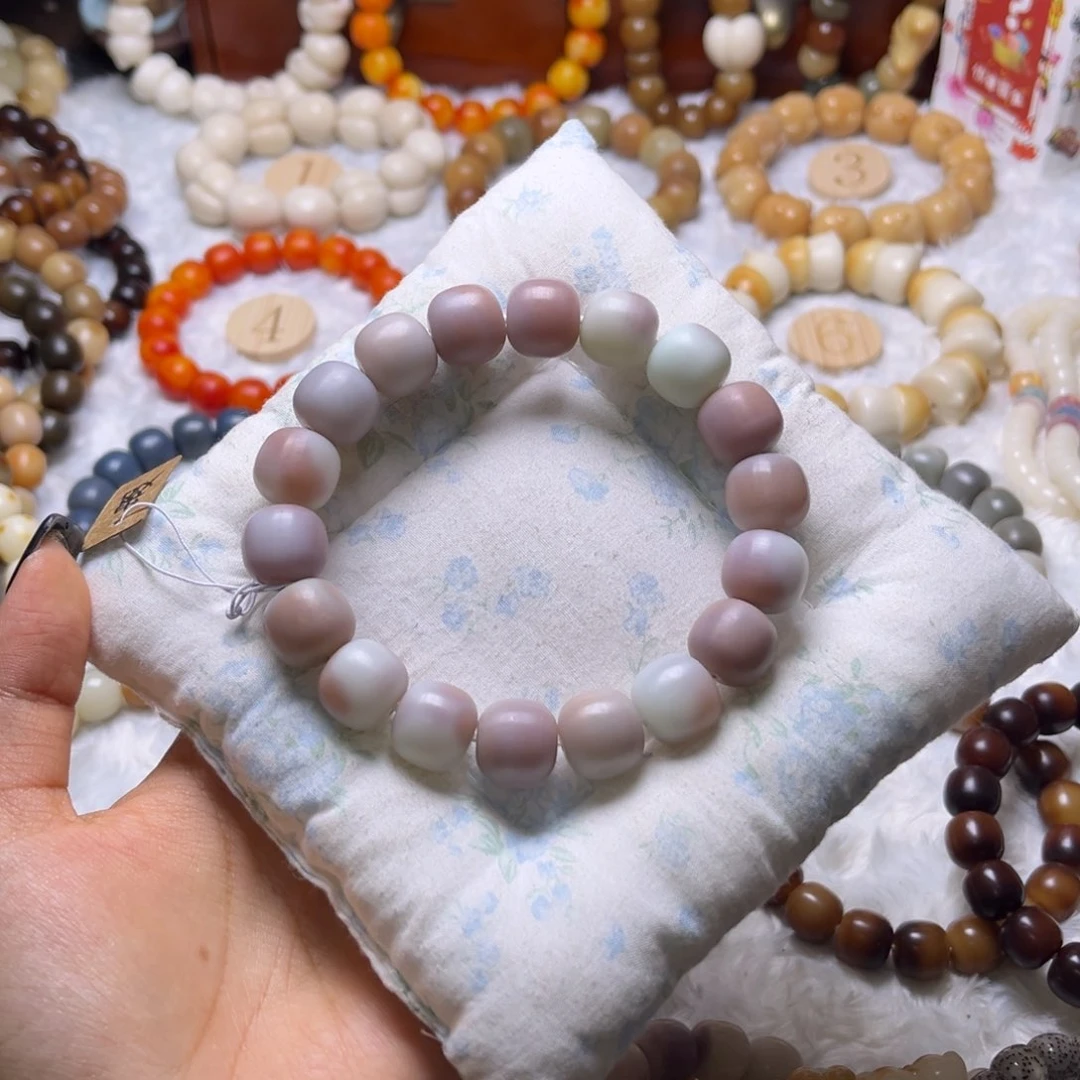 菩提根/象牙果手串395微瑕落樱卡14干磨