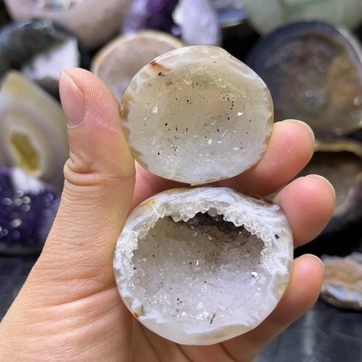 水晶珠宝半成品未镶嵌高货蚕丝聚宝盆