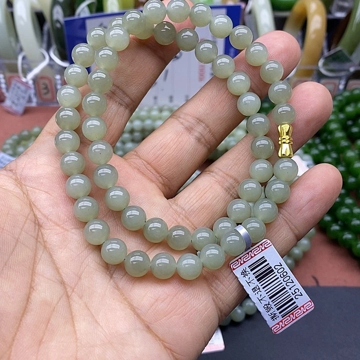 和田玉未镶嵌项链卡8