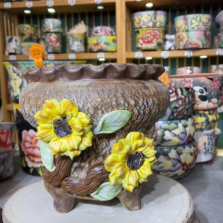 红陶景德镇艺术手绘作品