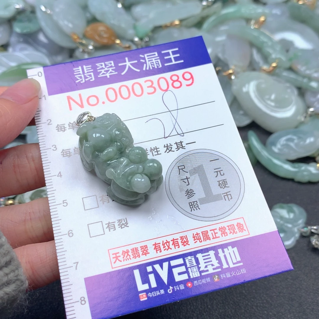 翡翠未镶嵌吊坠(不含链)