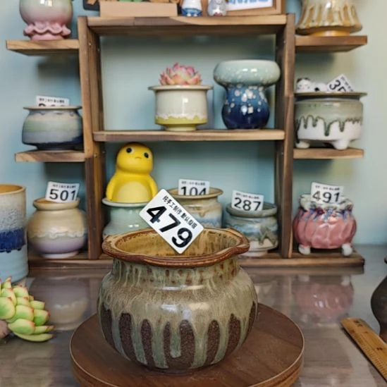 景德镇手工陶瓷盆 口9.5