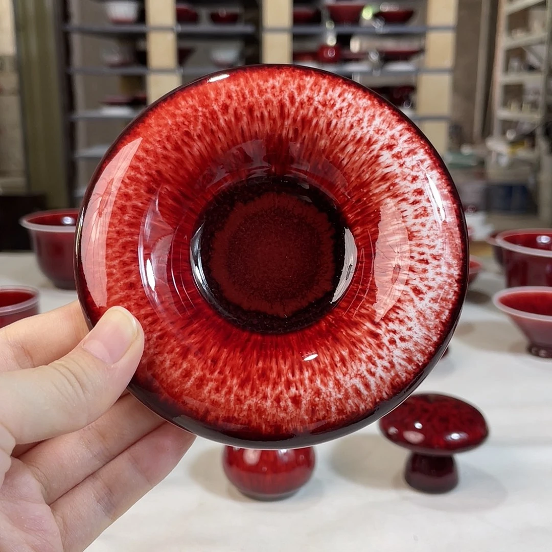 景德镇原矿郎红 甜甜圈杯垫