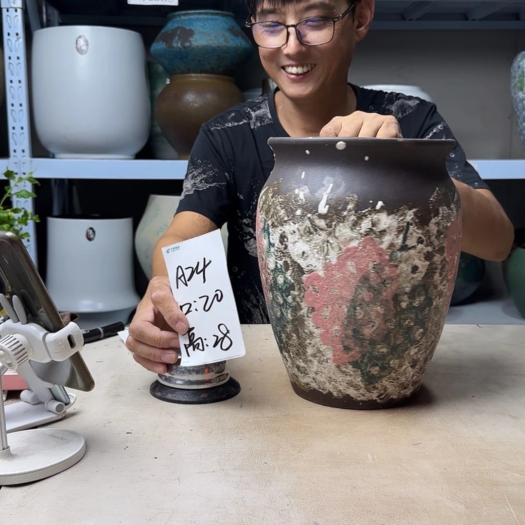 紫砂花盆尺寸20@28