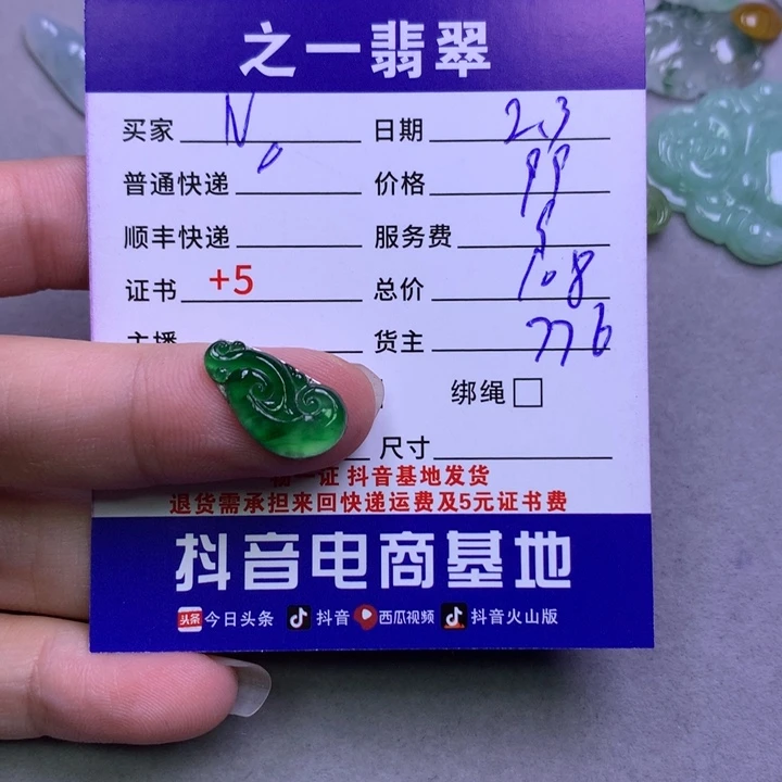 翡翠颈饰未镶嵌-****7翡翠