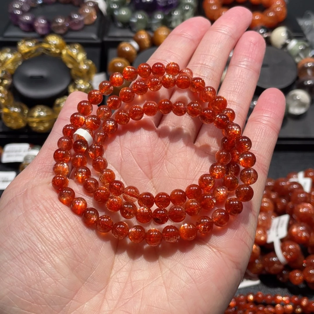 日光石手链未镶嵌金太阳6mm