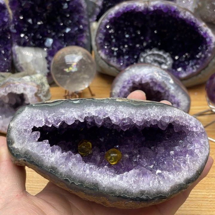 紫晶钱袋子未镶嵌阿*酒