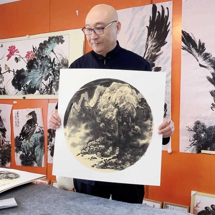 国画张圣敏先生纯手绘作品
