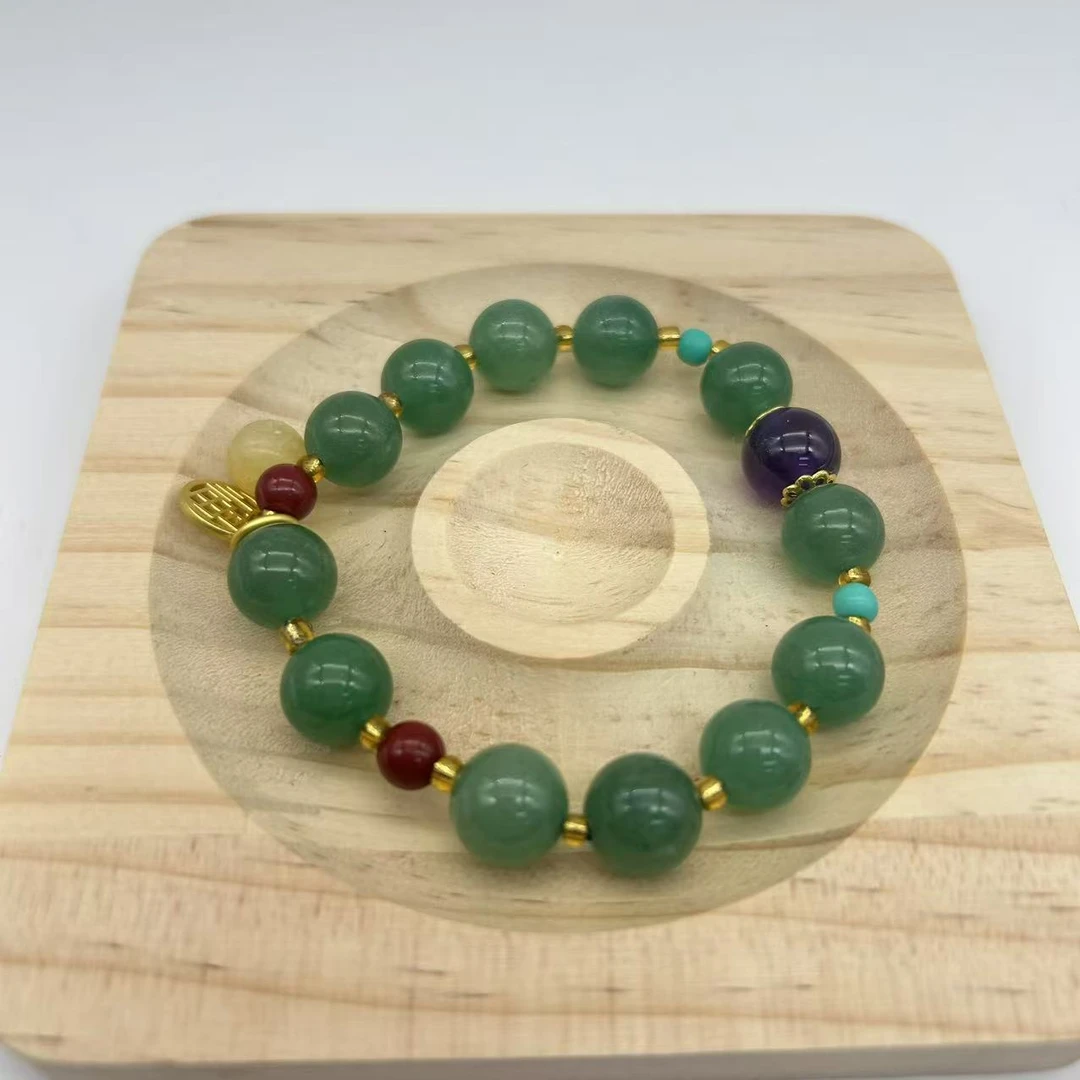 老卢东陵玉珠福牌10MM手串手串多样性发货其一完美主义者慎拍