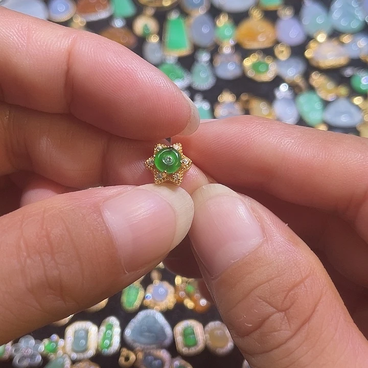 翡翠银S925镶嵌颈饰