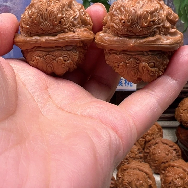 足***迹把件核桃蛤蟆头金蟾