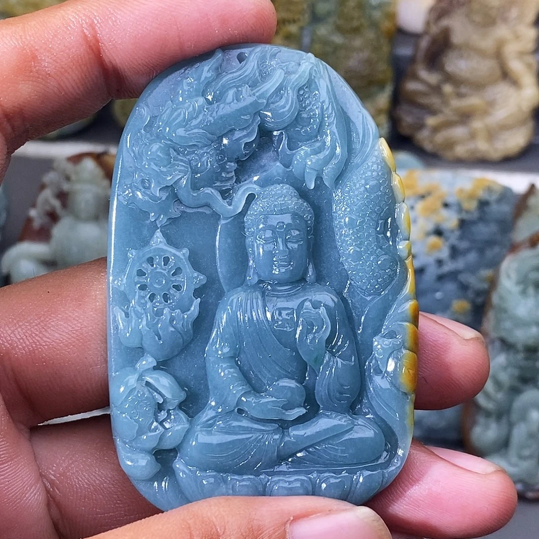 开***贝定制翡翠未镶嵌守护神