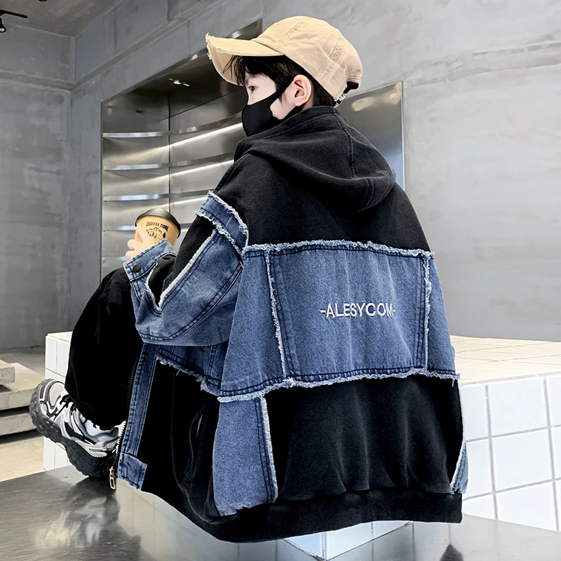 儿童装男童秋装牛仔外套2025新款春秋款中大童秋季帅气洋气衣服潮