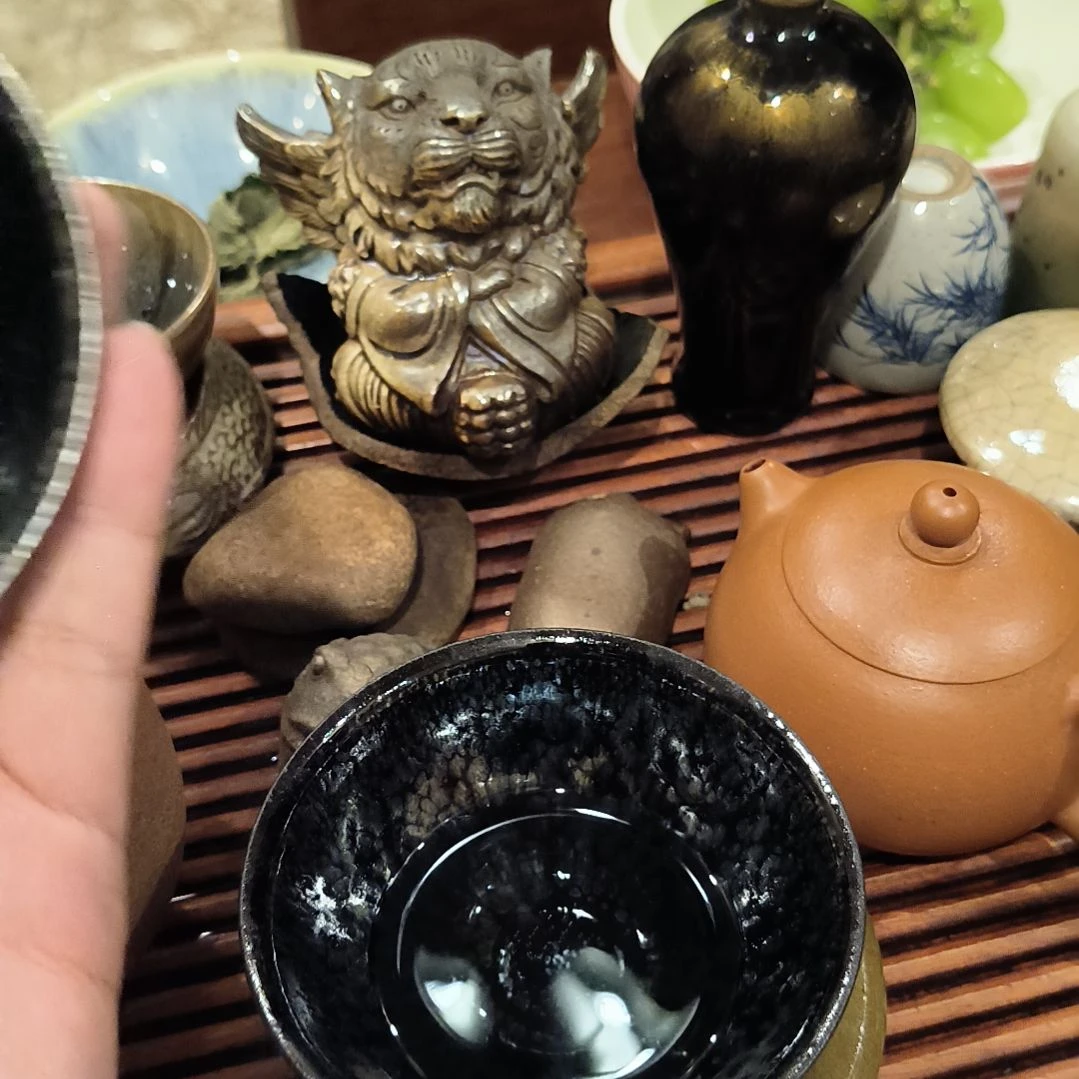 滺***在茶盏建窑建盏龙窑柴烧