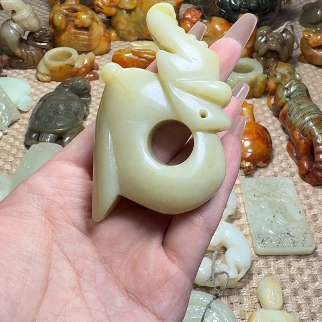 白玉菩提吊坠挂件