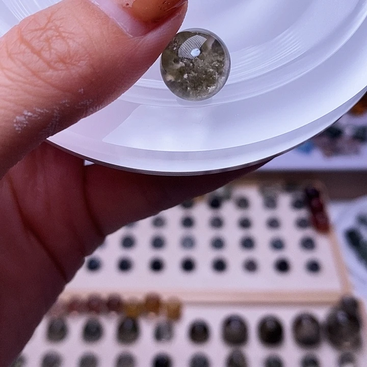 水晶天然水晶定制打孔不退换未镶嵌